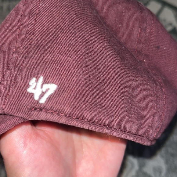 47 Brand Mississippi State Burgundy Cap with Logo one size - Picture 3 of 7